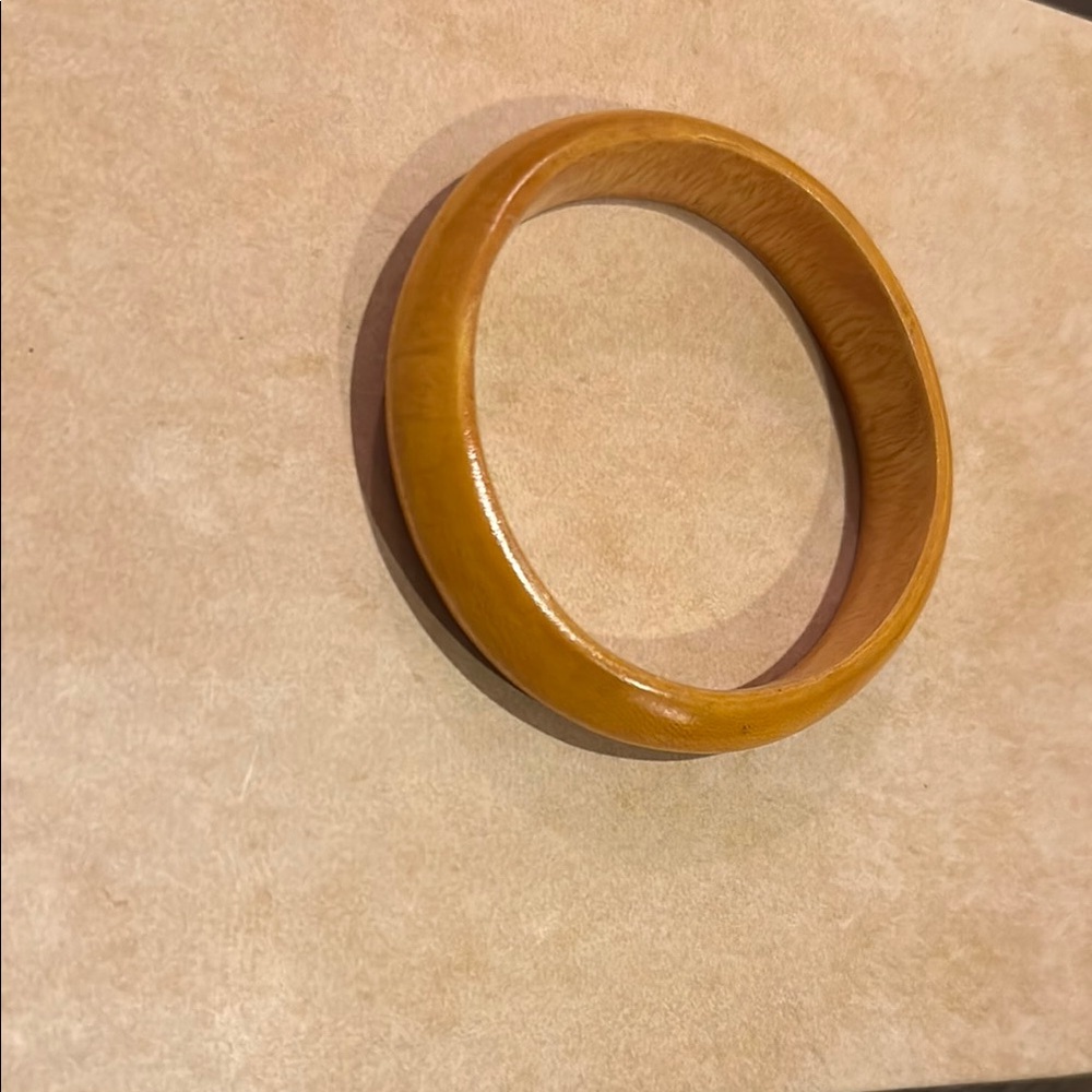 Vintage Wooden Bangle Bracelet